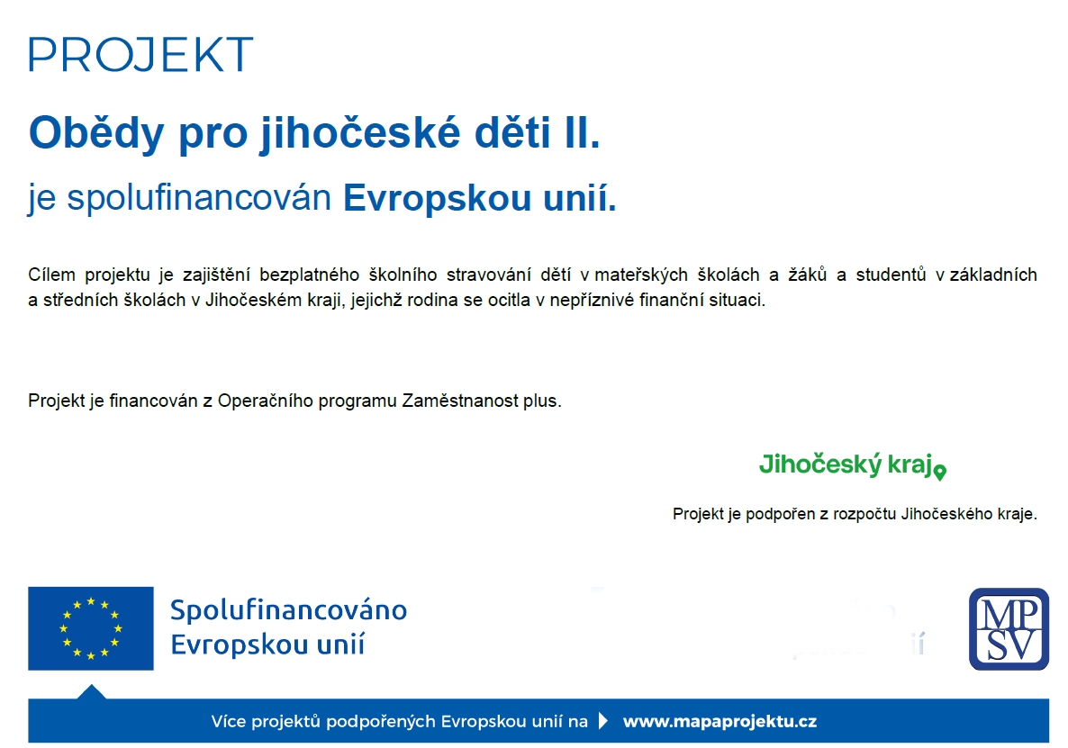 Obědy pro jihočeské děti II.