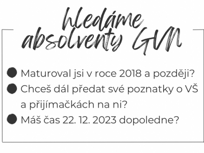 Hledáme absolventy GVN