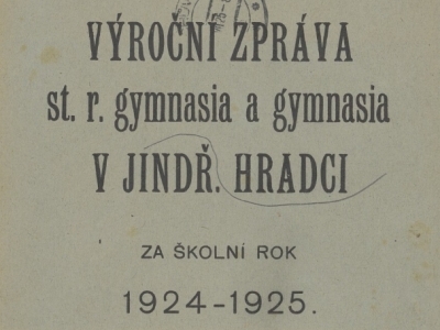 Výlety gymnazistů před 100 lety 