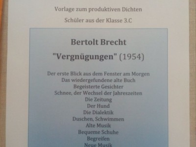 Schreibimpulse vom Dichter Brecht